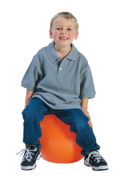 Boy on Exercise Ball