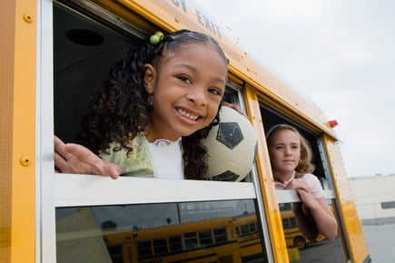 Children on School Bus